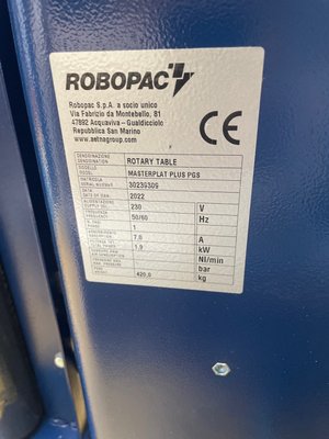 Machine stretch film Robopac MASTERPLAT PLUS PGS Pré-étirage fixe - 1