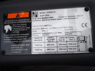 Four wheel front forklift Hyster H16XM-12