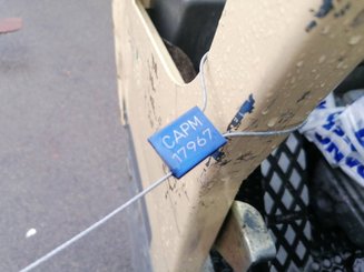 Sideloader forklift truck Hubtex S50G