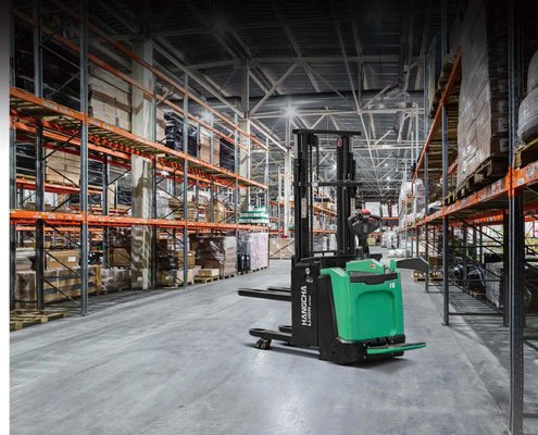 Stacker truck with folding platform Hangcha CDD16-XT1S-SiL - 1