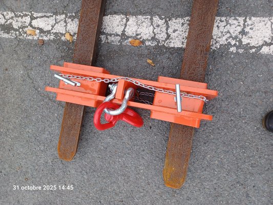 Handling accessories - Crochet porte charge enfourchable