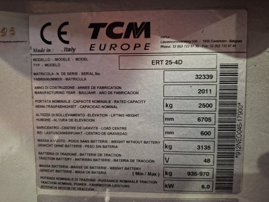 Reach truck TCM ERT25-4D - 1