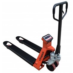 Weigh-scale hand pallet truck Timber Graphite - 1