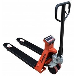 Weigh-scale hand pallet truck Timber Graphite - 1