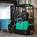 Three wheel front forklift Mitsubishi FB16N2T