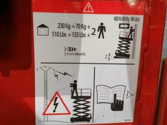 Scissor lift platform Hangcha 100XENS