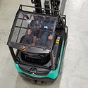 Three wheel front forklift Mitsubishi FB16N2T