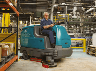 Walk-behind scrubber dryer Tennant T17