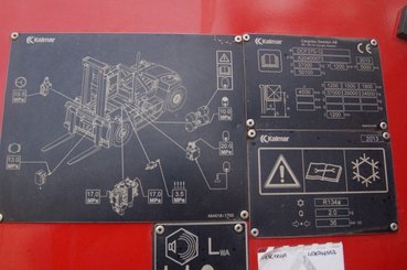 Four wheel front forklift Kalmar DCF370-1200