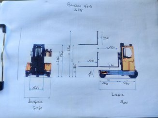 Sideloader forklift truck Baumann GX60