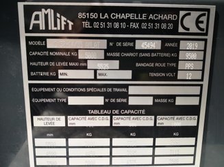 Sideloader forklift truck AMLIFT C5000-14 AMLAT