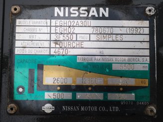 Four wheel front forklift Nissan EGH02A30U - 6