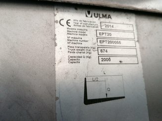 Pedestrian pallet truck Ulma EPT20