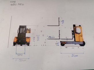 Multidirectional sideloader Hubtex MQ30
