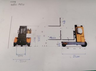 Multidirectional sideloader Hubtex MQ30 - 11