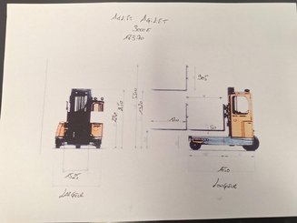 Four-way forklift AMLIFT AGILIFT 3000E