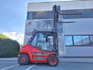 Four wheel front forklift Linde H70 D