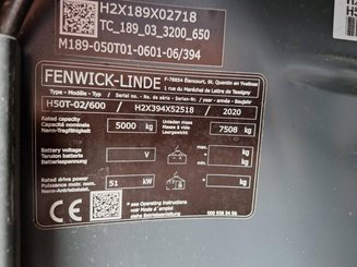 Four wheel front forklift Fenwick H50T-02/600