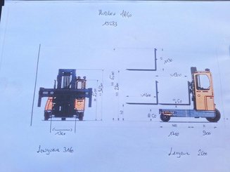 Multidirectional sideloader Hubtex MQ40