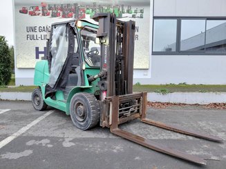 Four wheel front forklift Mitsubishi FD50N