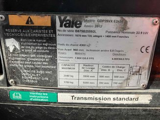 Four wheel front forklift Yale GDP25VX