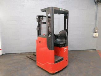 Sit-on pallet stacker with rider seated Fenwick L12