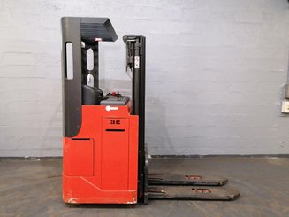 Sit-on pallet stacker with rider seated Fenwick L12