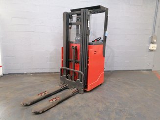 Sit-on pallet stacker with rider seated Fenwick L12