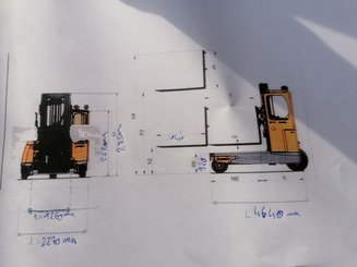 Sideloader forklift truck AMLIFT C50-14/55 AMLAT - 25