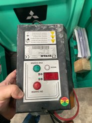 Stand-on pallet truck Mitsubishi PBF20N3R Fourches 2400mm