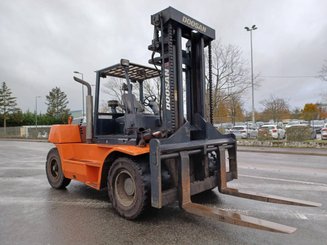 Four wheel front forklift Doosan D1808-S - 3