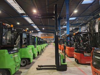 Pedestrian pallet stacker Hangcha CDD12-A2MC2-ISZ
