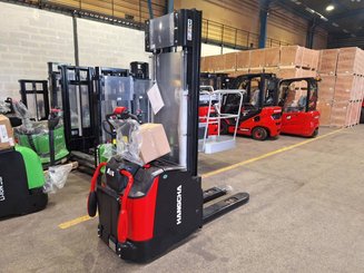 Stacker truck with folding platform Hangcha  CDD16-AC2S-L  - 1