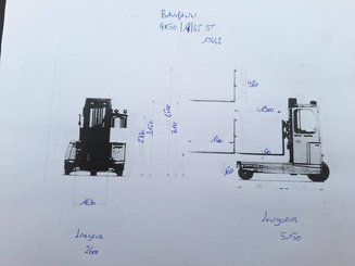 Sideloader forklift truck Baumann GX50/18/45 ST - 23