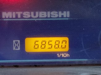 Four wheel front forklift Mitsubishi FG15N